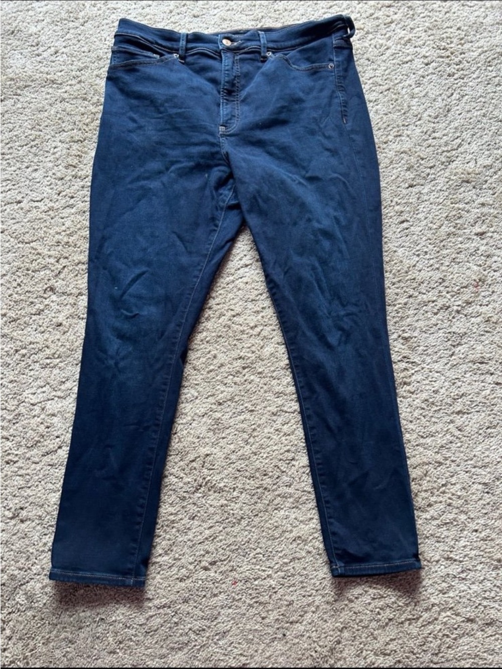 Express Women's Skinny Jeans in Dark Blue